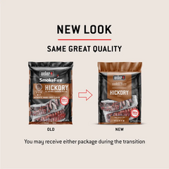 Hickory All-Natural Hardwood Pellets - 20 lb bag of grill pellets