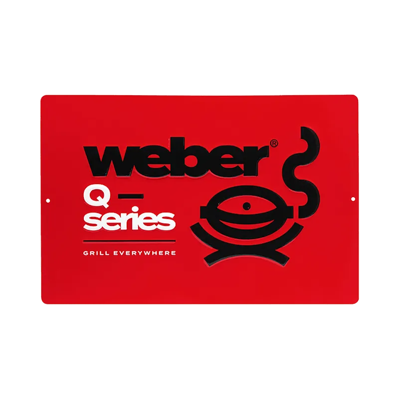 Limited Edition Weber Q Series Metal Sign